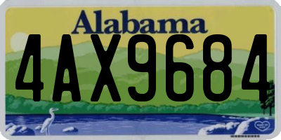 AL license plate 4AX9684