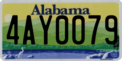 AL license plate 4AY0079