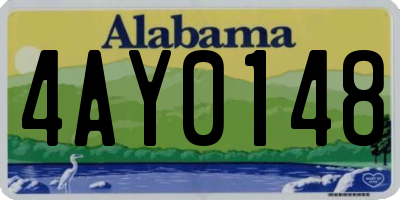 AL license plate 4AY0148