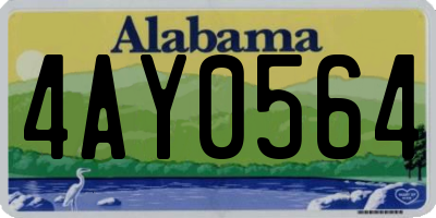 AL license plate 4AY0564