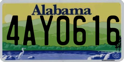 AL license plate 4AY0616