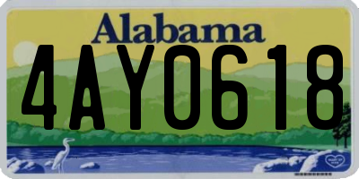 AL license plate 4AY0618
