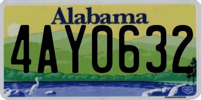 AL license plate 4AY0632