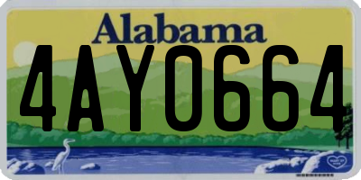 AL license plate 4AY0664