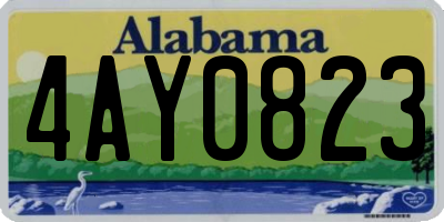 AL license plate 4AY0823