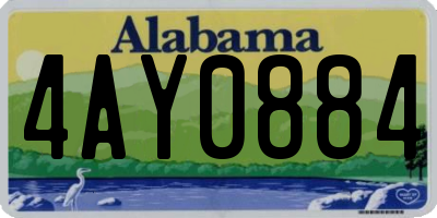 AL license plate 4AY0884