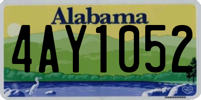 AL license plate 4AY1052