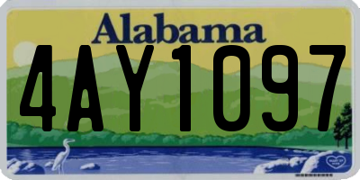 AL license plate 4AY1097