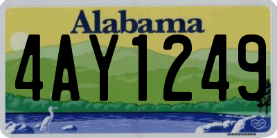 AL license plate 4AY1249
