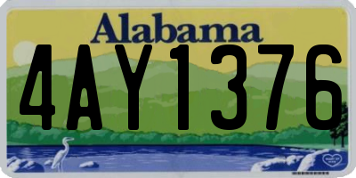 AL license plate 4AY1376