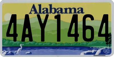 AL license plate 4AY1464