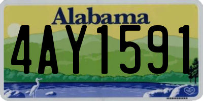 AL license plate 4AY1591
