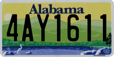 AL license plate 4AY1611