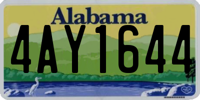 AL license plate 4AY1644