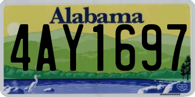 AL license plate 4AY1697
