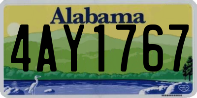 AL license plate 4AY1767