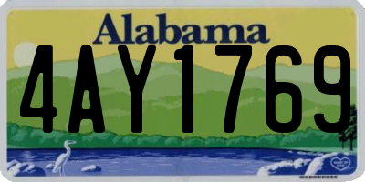 AL license plate 4AY1769