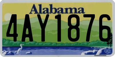 AL license plate 4AY1876
