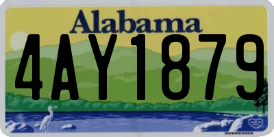 AL license plate 4AY1879