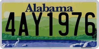 AL license plate 4AY1976