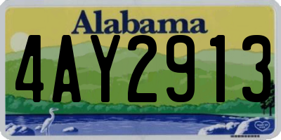 AL license plate 4AY2913
