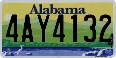 AL license plate 4AY4132