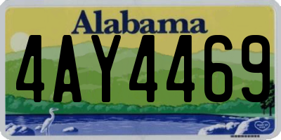 AL license plate 4AY4469