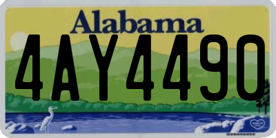AL license plate 4AY4490