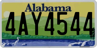 AL license plate 4AY4544