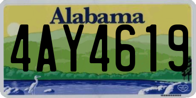 AL license plate 4AY4619