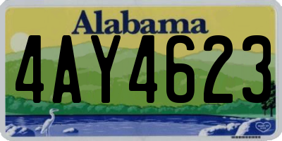 AL license plate 4AY4623