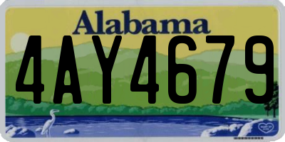 AL license plate 4AY4679