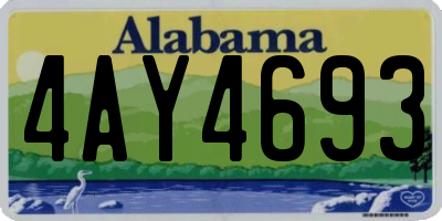 AL license plate 4AY4693