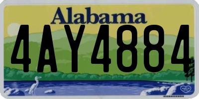 AL license plate 4AY4884