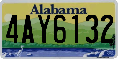 AL license plate 4AY6132