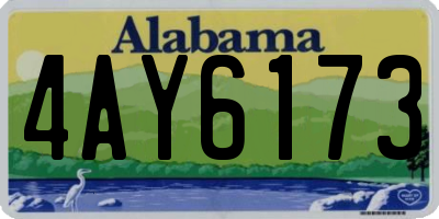 AL license plate 4AY6173