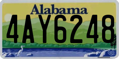 AL license plate 4AY6248