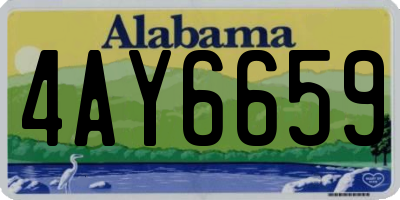 AL license plate 4AY6659