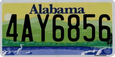 AL license plate 4AY6856