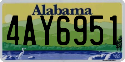 AL license plate 4AY6951