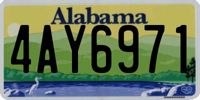 AL license plate 4AY6971