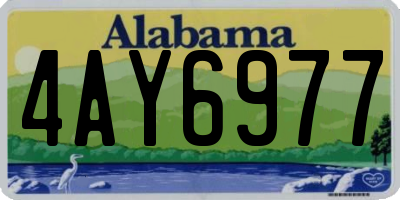 AL license plate 4AY6977