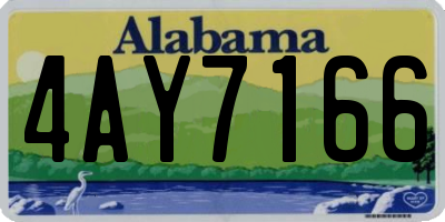 AL license plate 4AY7166