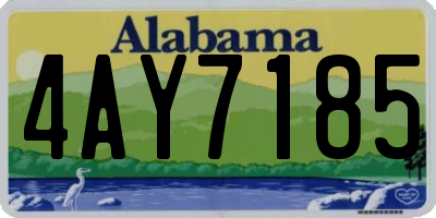 AL license plate 4AY7185