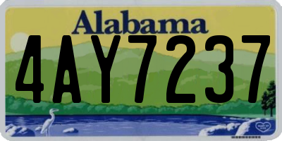 AL license plate 4AY7237
