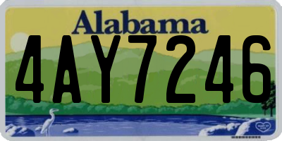 AL license plate 4AY7246