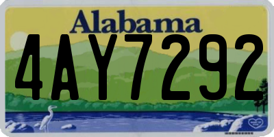 AL license plate 4AY7292