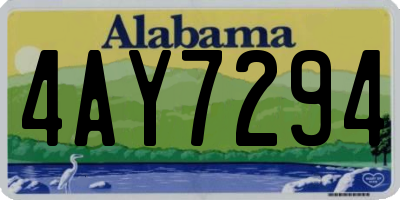 AL license plate 4AY7294