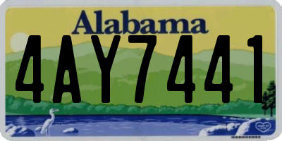 AL license plate 4AY7441