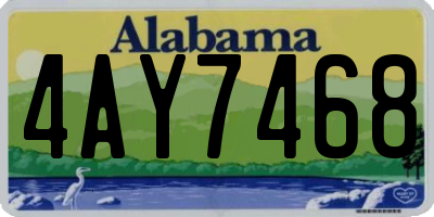 AL license plate 4AY7468